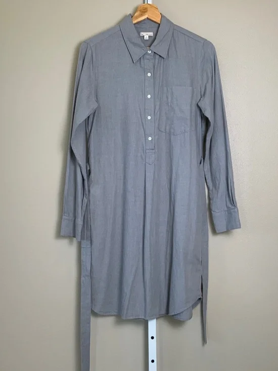 GAP Belted Flannel Shirtdress - Picture 2 of 16
